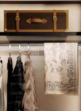 现代简约道样题板房女OUT士主饰品摆件搭配衣柜软组装具合套装