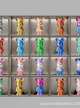 网红电镀大气装件客摆厅电套1216-5视酒柜子现轻代奢装饰品