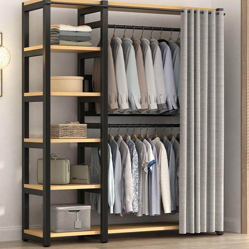 落地挂衣架放式衣柜金属置物架家开组用装卧室衣帽间WHV储物柜衣,淘宝优惠券,粉丝福利购,淘宝优惠卷