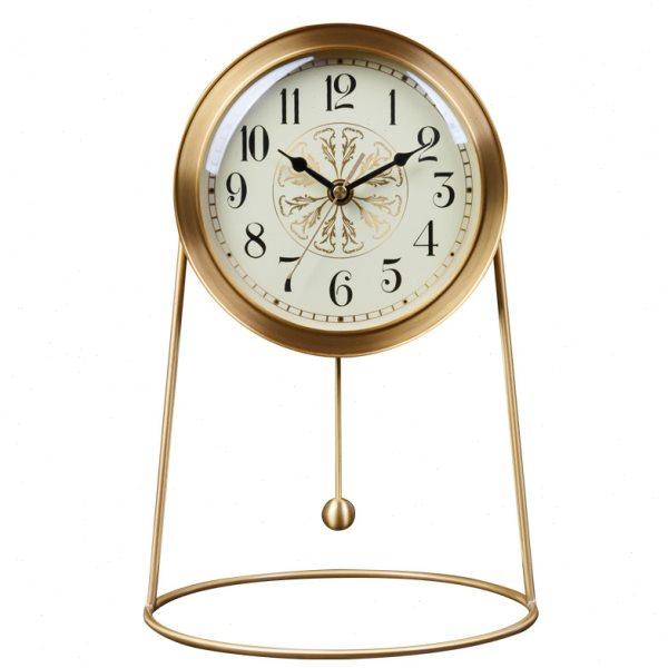 铜钟座钟家用客厅台式钟表高端时尚黄铜静音时钟纯铜现代简约台钟,淘宝优惠券,粉丝福利购,淘宝优惠卷