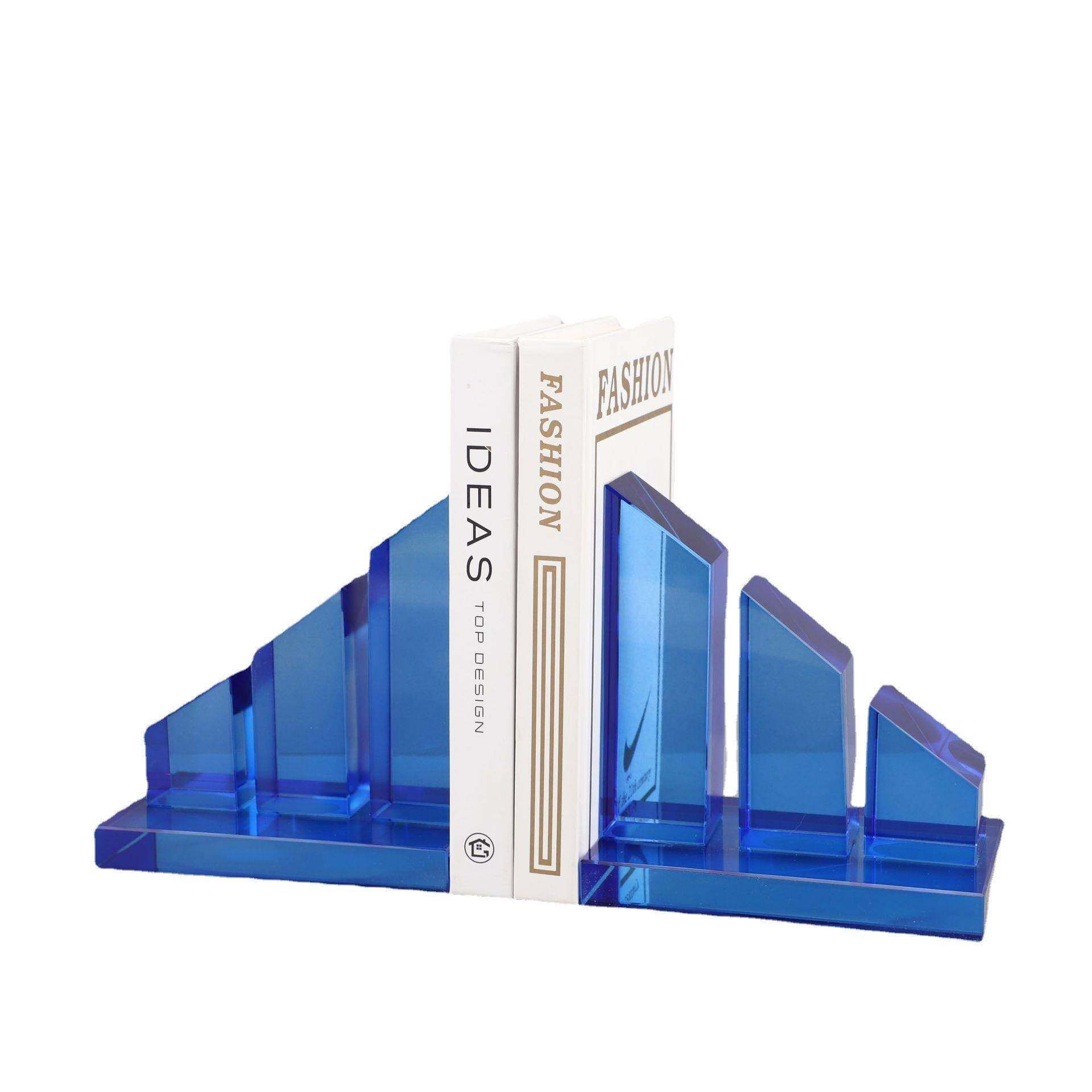 北欧创意水晶书档摆设样板房电视柜书柜客厅玄关桌面饰品书靠摆件,淘宝优惠券,粉丝福利购,淘宝优惠卷