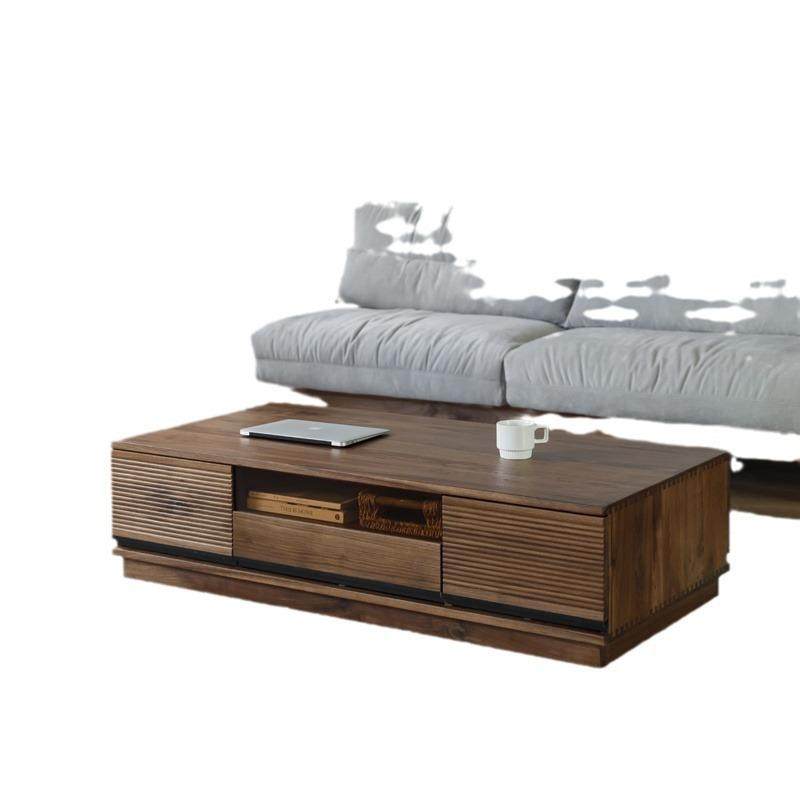 北美黑胡桃全实木茶几北欧小户型实木茶桌客厅家用电视柜茶几组合,淘宝优惠券,粉丝福利购,淘宝优惠卷