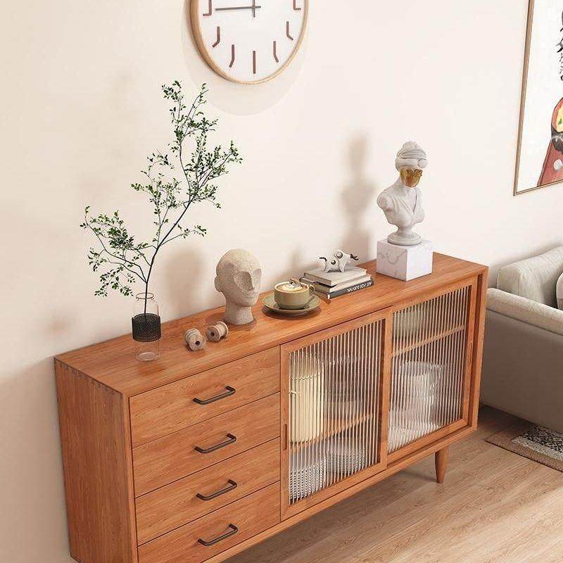 实木餐边柜简约厅茶柜水柜家用餐厨客房厅靠墙储物收纳柜99099一,淘宝优惠券,粉丝福利购,淘宝优惠卷