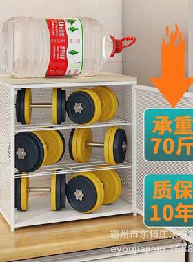 家用碗碟沥水透气迷你置物架台面微波炉收纳小型储物柜厨房菜柜