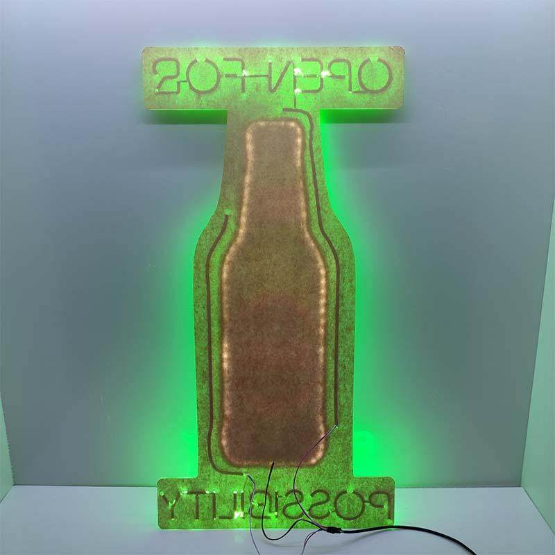 定制LED霓虹灯酒瓶水晶灯箱酒吧KTV耐用展示高亮霓虹酒瓶灯,淘宝优惠券,粉丝福利购,淘宝优惠卷