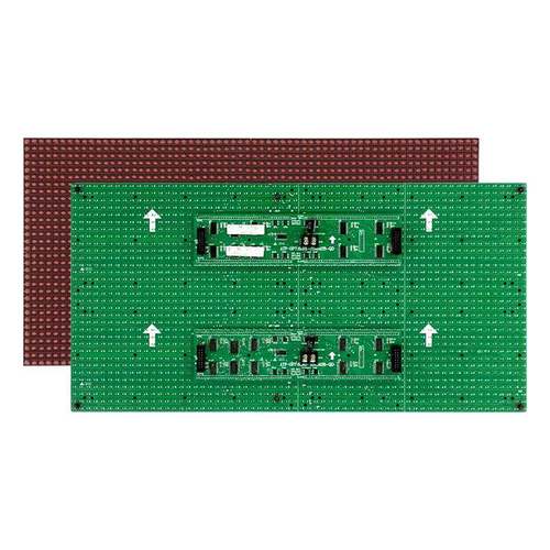 P7.62插灯单元板64*32室内F5.0高亮车载滚动led显示屏模组488*244 - 图3