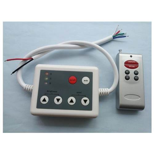 LED控制器RF无线射频薄膜六键RGB控制器七彩灯条灯带控制器12V - 图2