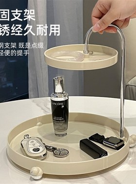 轻奢玄关钥匙收纳盒入户进门鞋柜装饰摆件家居饰品高档托盘置物架