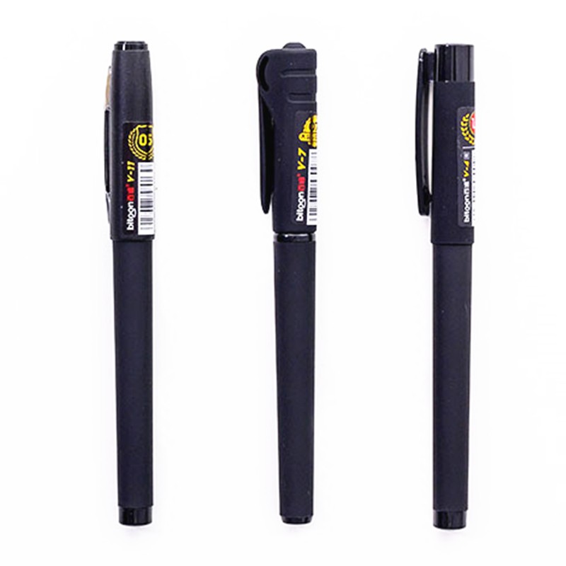 韩具办公百通大容量中性笔V-11/7/4 磨砂商务签字笔0.5/0.7/1.0mm - 图2