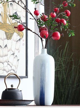 中式陶瓷花瓶落地大摆件样板房会所家居客厅电视酒柜插花软装饰品