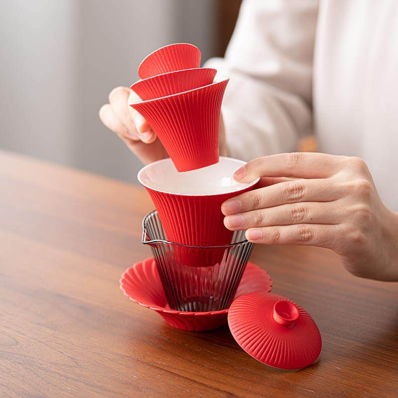 玻璃便携式旅行茶具快客杯户外茶具泡茶套装茶杯个人专用简易露营,淘宝优惠券,粉丝福利购,淘宝优惠卷