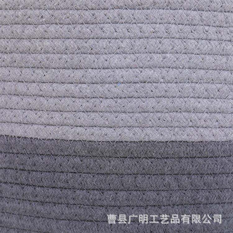 家居收纳筐大号棉线绳编织收纳筐棉绳篮带把手玩具衣物收纳筐,淘宝优惠券,粉丝福利购,淘宝优惠卷