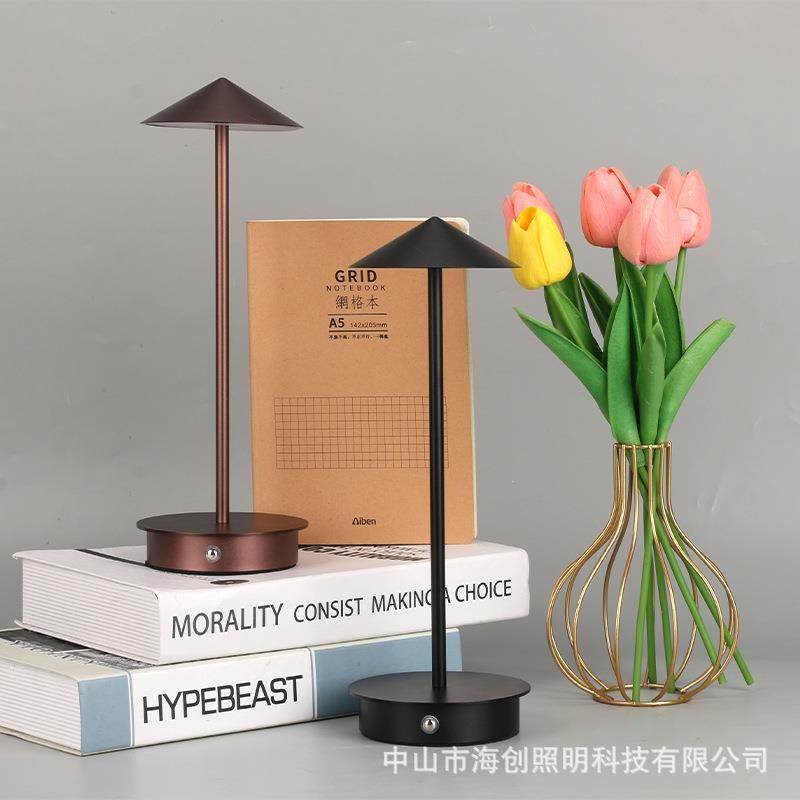 led大尖顶蘑菇灯酒吧氛围餐厅床头夜灯USB充电台灯家居简约,淘宝优惠券,粉丝福利购,淘宝优惠卷