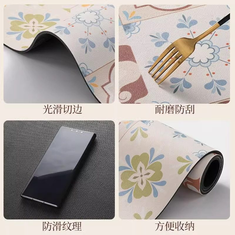 厨房地垫防滑防油可擦免洗2023新款耐脏硅藻泥脚垫专用吸水厚垫子,淘宝优惠券,粉丝福利购,淘宝优惠卷