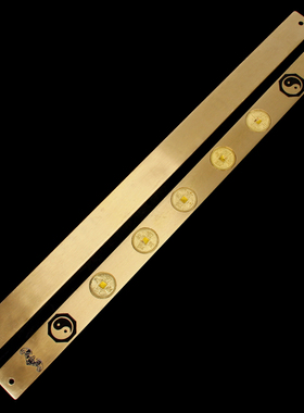 铜实心六帝尺铜尺十帝尺五帝尺家居挂件鲁班尺摆件