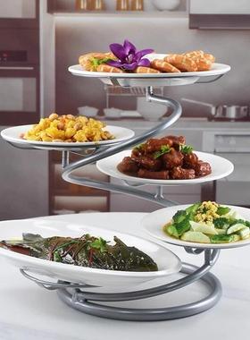 酒店冷菜凉BJ25002架多层摆盘盘架宴会碟盘子架厨菜房冷架子火锅