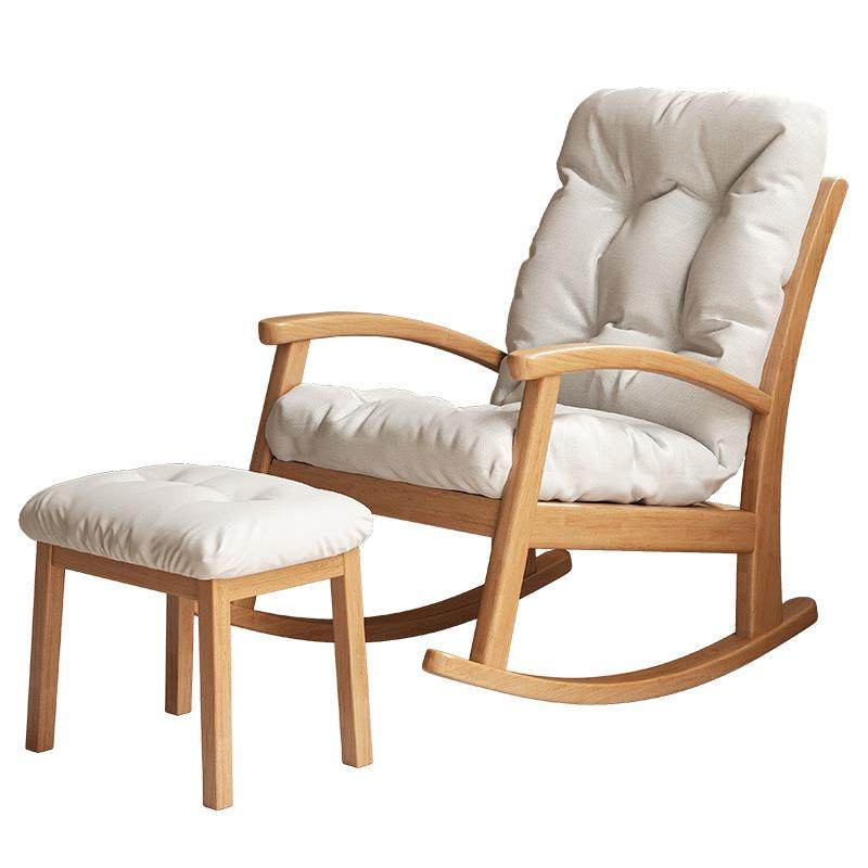 北欧实木摇摇椅冬夏两用家用阳台橡胶木懒人沙发单人靠背休闲躺椅,淘宝优惠券,粉丝福利购,淘宝优惠卷