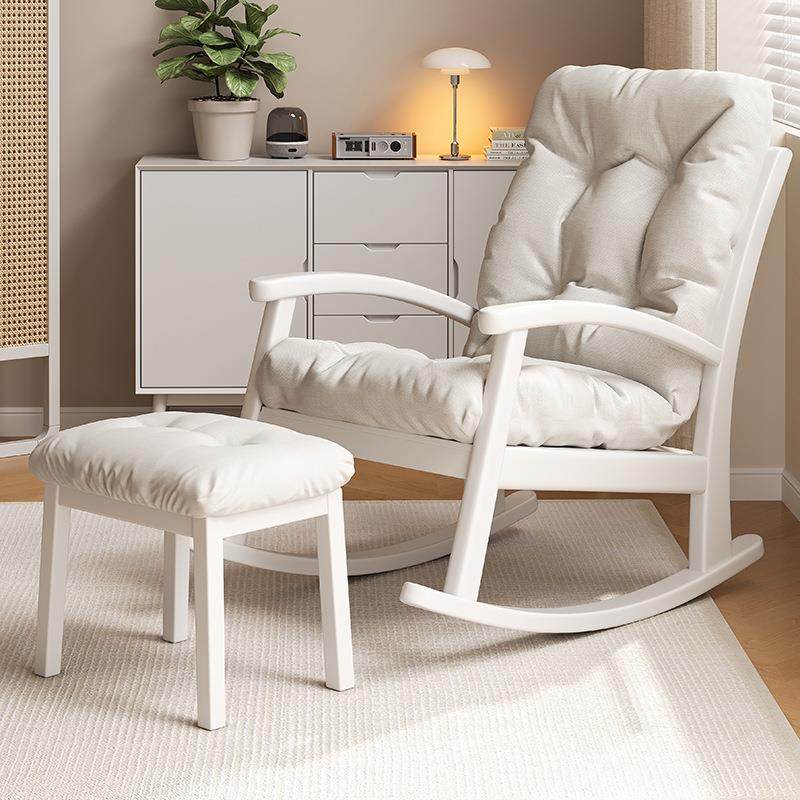 北欧实木摇摇椅冬夏两用家用阳台橡胶木懒人沙发单人靠背休闲躺椅,淘宝优惠券,粉丝福利购,淘宝优惠卷