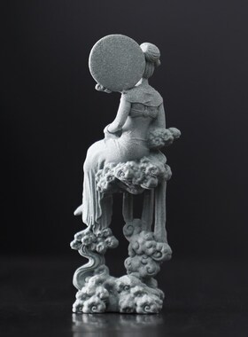 新中式嫦娥仙子家居装饰品客厅玄关书房桌面历史人物工艺品摆件