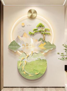 日金山玄关饰画现代简约HJBJ-202大气山水走过道挂廊画入户门灯装