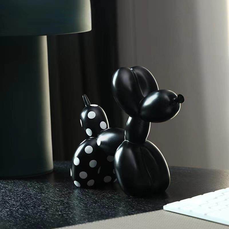 黑白斑气XSY球狗puppy棋盘格摆点件办公桌面家客厅样间板软装饰居,淘宝优惠券,粉丝福利购,淘宝优惠卷