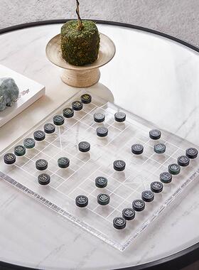现BQD代简创意中象棋摆件公室书桌装饰品办国茶室客厅约软装饰品