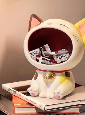 招财猫钥匙收纳居摆件厅入户玄关置物架AYJ家居客面装饰乔桌迁新