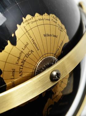 现代轻奢金银黑地仪摆件简约样板间书房客厅关UCO玄办球公室色装