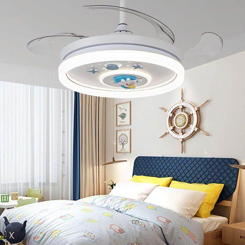 吊卧室儿136童房风扇灯可爱护女吊孩带风扇的灯男孩风扇眼灯静音,淘宝优惠券,粉丝福利购,淘宝优惠卷