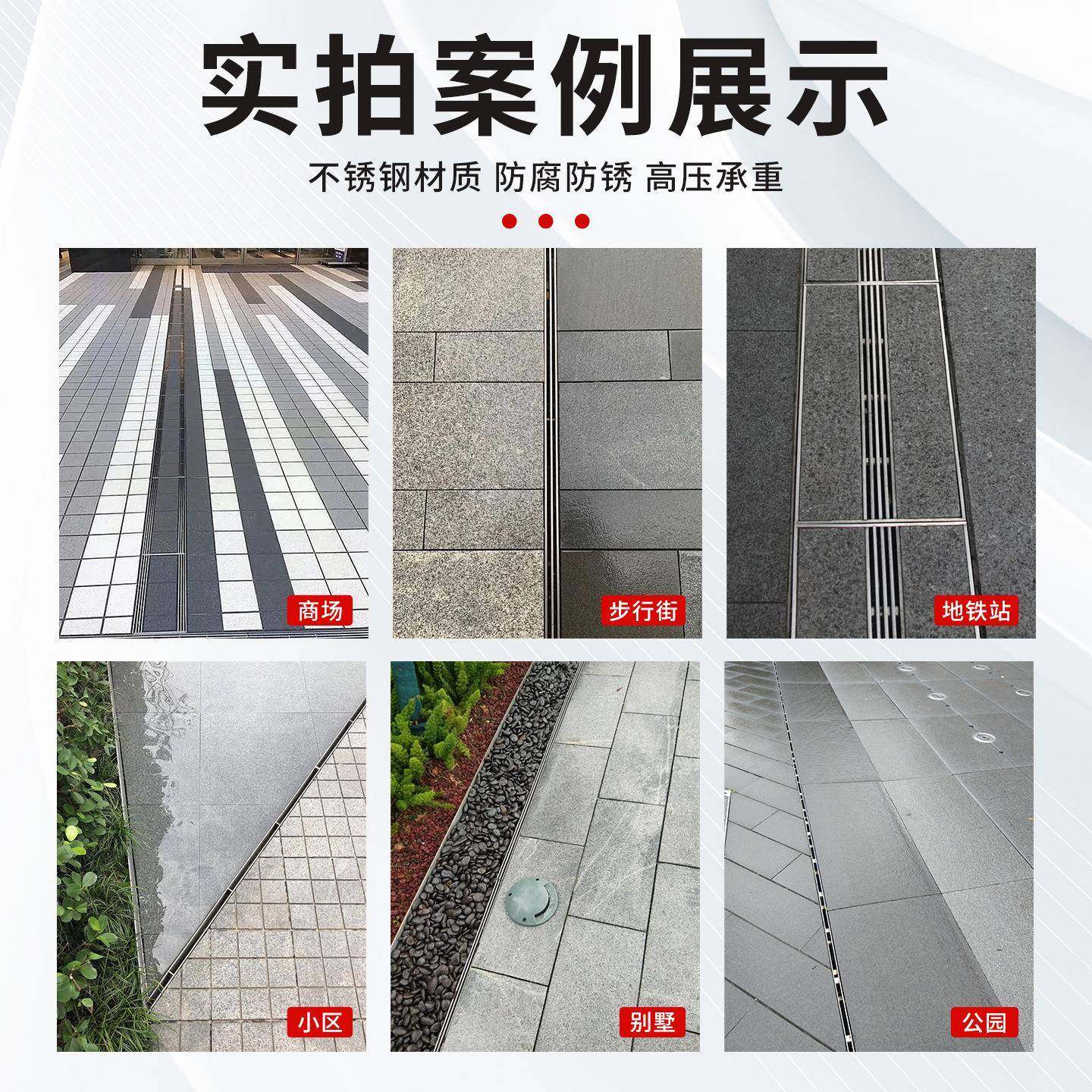 线性排水沟不锈钢树脂成品u型槽广场庭院下水道隐藏掀盖式盖板,淘宝优惠券,粉丝福利购,淘宝优惠卷