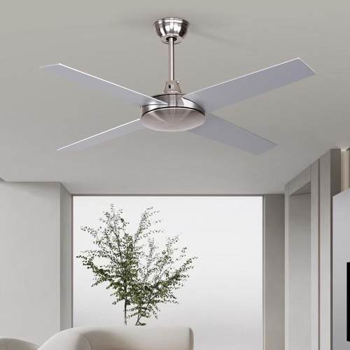 美式古木扇餐厅客厅复酒48-FXB35店别墅工业吊扇现代简约风无灯遥 - 图1