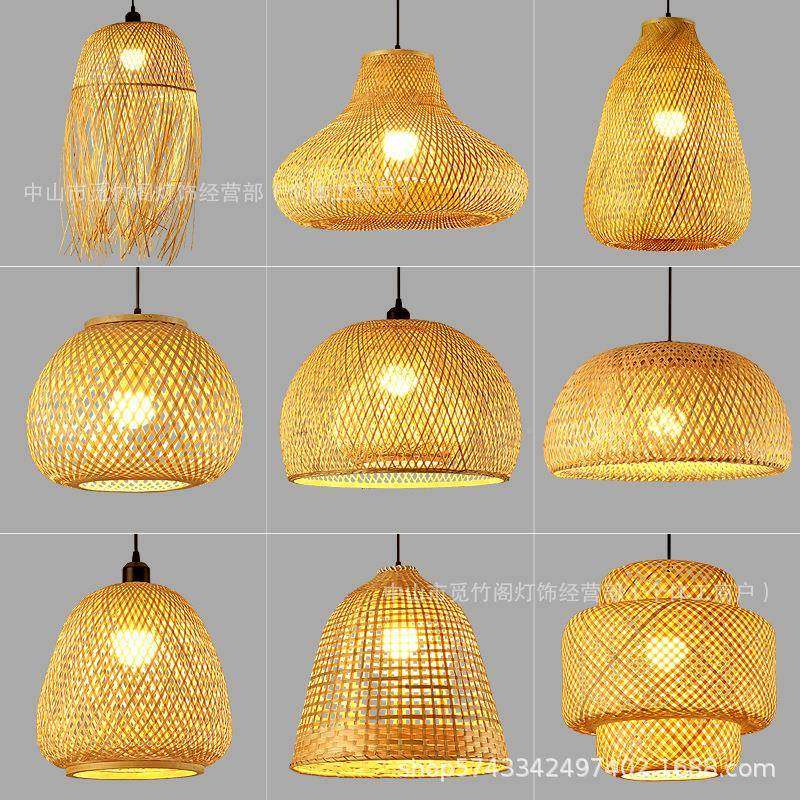 竹编吊灯竹禅艺宿意茶室29中式餐厅民式藤日编灯笼复古创意艺术灯,淘宝优惠券,粉丝福利购,淘宝优惠卷
