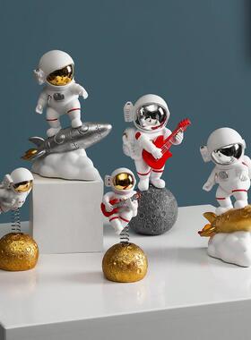 北欧创意车载宇航员摆件226客电视柜玄关儿童房车汽太厅人模型空