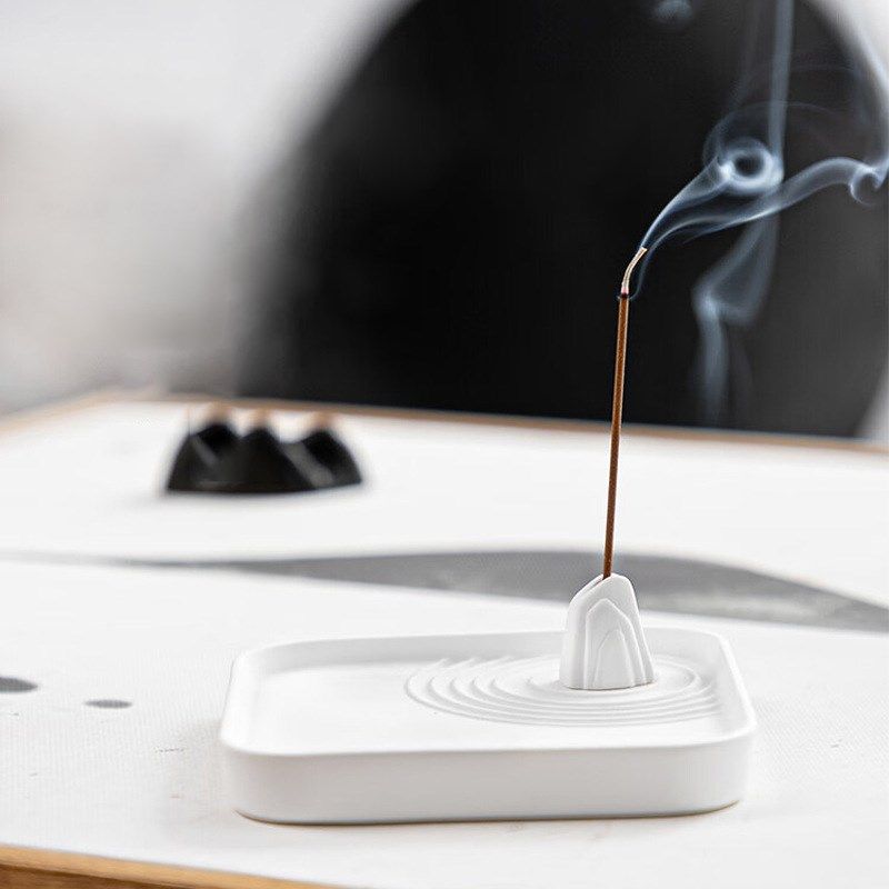 浮古 线香香插纯白色沉香檀香香座香托禅意室内家用 松塔香香插盘,淘宝优惠券,粉丝福利购,淘宝优惠卷