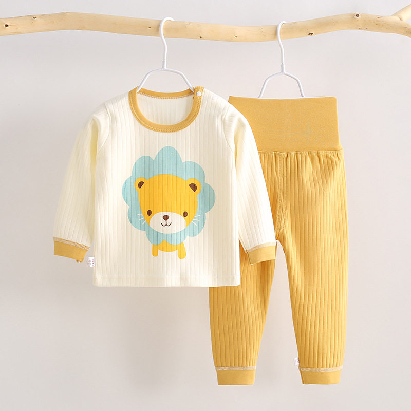宝宝秋衣秋裤套装纯棉内衣婴儿高腰护肚男童睡衣女童家居服春秋,淘宝优惠券,粉丝福利购,淘宝优惠卷