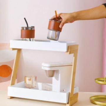 创意Z型双层收纳架便捷可拆分水果蔬菜厨房杯架家用卧室桌面整理,淘宝优惠券,粉丝福利购,淘宝优惠卷