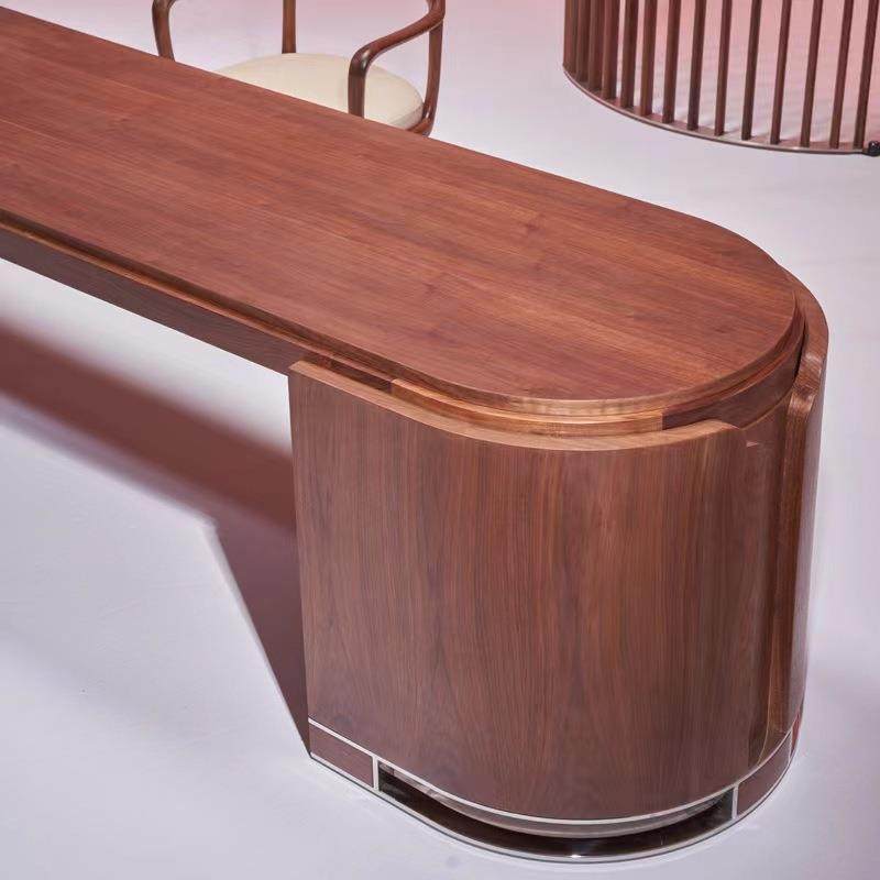 新中式家用国潮茶台多功能桌北美黑胡桃木茶台加岛台组合旋风茶台,淘宝优惠券,粉丝福利购,淘宝优惠卷