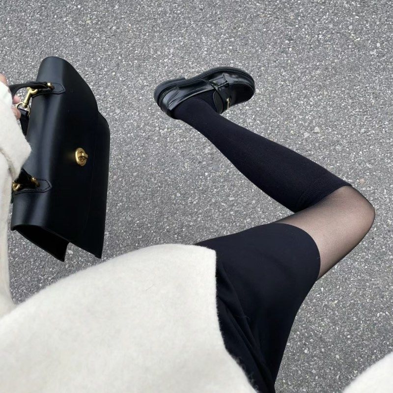 简约气质*薄款拼接丝袜黑色春秋光腿神器黑丝假小腿袜过膝连裤袜,淘宝优惠券,粉丝福利购,淘宝优惠卷