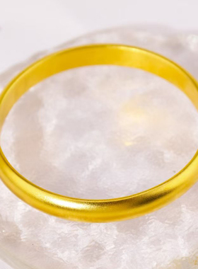 古法金包银泥鳅背轮胎手镯女轻奢