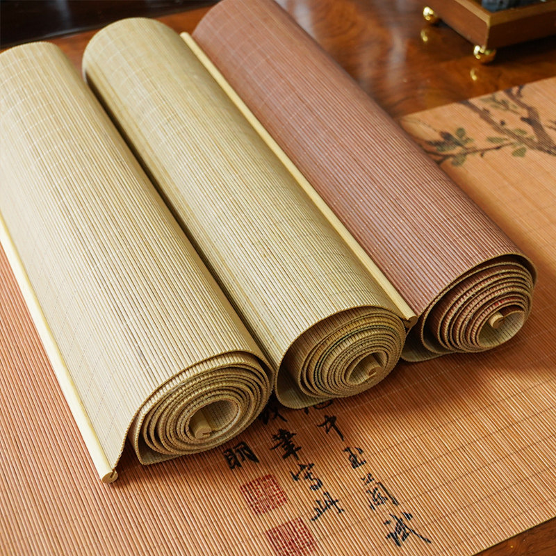 新中式手工竹丝精编中国风禅意茶席便携式茶垫桌旗茶帘茶道干泡席,淘宝优惠券,粉丝福利购,淘宝优惠卷