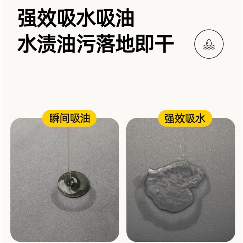 Kitchen floor mats, non-slip, oil-proof, wipeable, wash-free, water-absorbent, oil-absorbent, waterproof mats, foot mats, 2025 new carpet mats