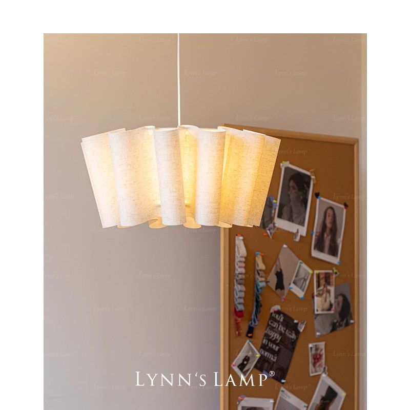Lynns立意 田园风布艺卧室吊灯 房间复古主卧法式日式书房茶室灯,淘宝优惠券,粉丝福利购,淘宝优惠卷