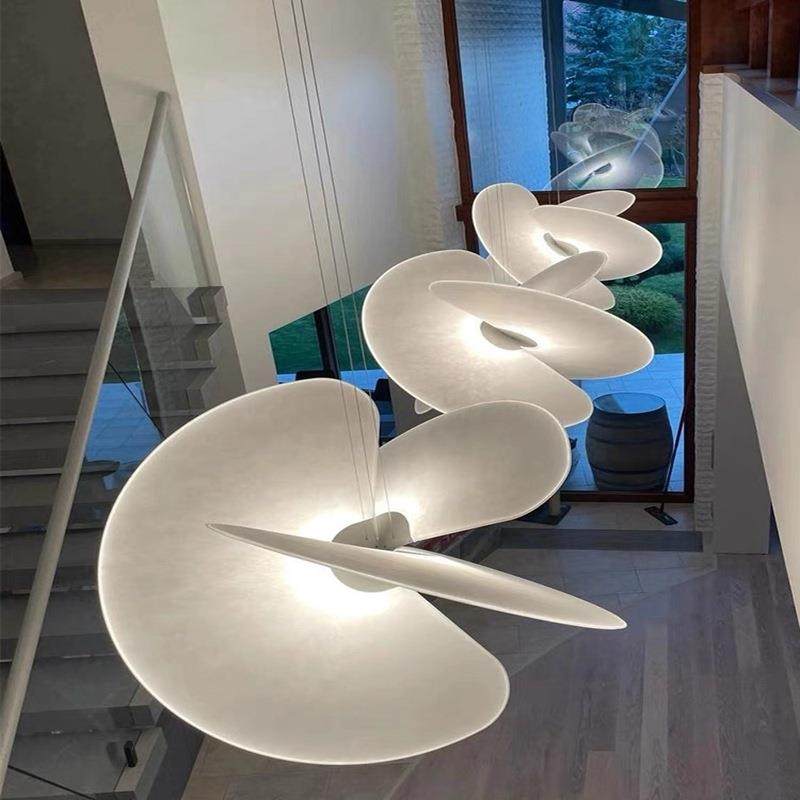 创意蚕丝客厅吊灯设计师款餐厅吊灯loft民宿卧室挑高复式楼梯灯具,淘宝优惠券,粉丝福利购,淘宝优惠卷