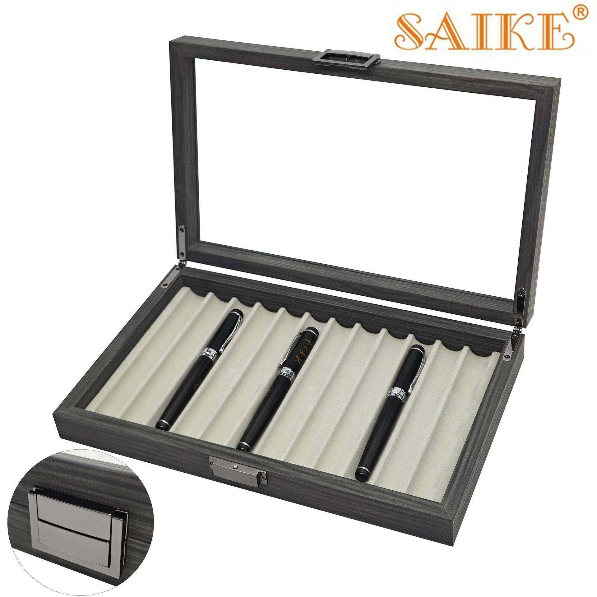 货BHI黑胡桃木质12钢笔收位纳收展示藏陈现列盒收藏礼品盒,淘宝优惠券,粉丝福利购,淘宝优惠卷