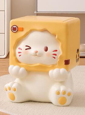 创家意猫咪换鞋凳摆件MM7078厅入户玄关客茶几板凳家用小凳子新装