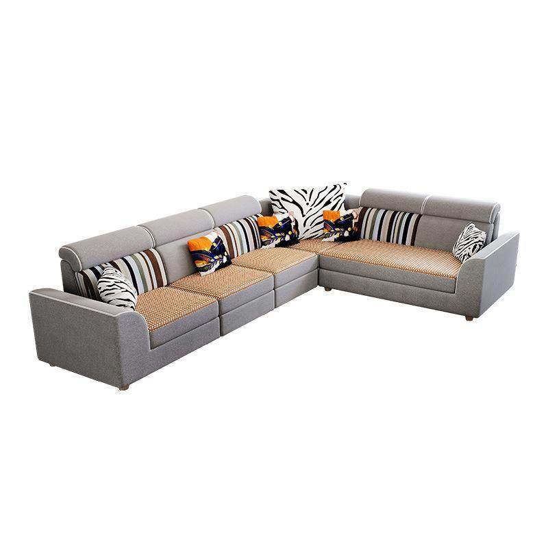 布艺沙发客厅现代简约轻奢科技布大小户型北欧茶几电视柜组合,淘宝优惠券,粉丝福利购,淘宝优惠卷