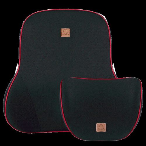 汽车腰靠腰枕头枕记忆棉腰垫护腰部支撑靠垫车用车载座椅头枕套装 - 图2