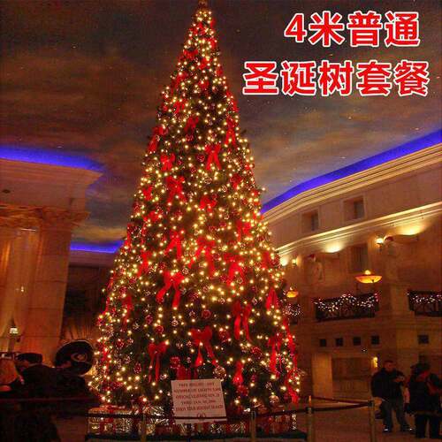 树大型户外架圣诞/4/5/框62025跨境/10米豪华3发光广场酒店圣诞节 - 图0