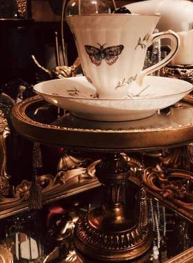 盘北HM-22欧镜面ins宫风桌面托盘摆件古做旧廷复轻奢拍照怀旧