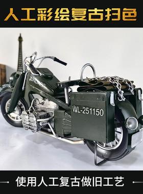 经复古摩托车车铁模型装饰摆艺件家居陈列道具迷情8696789怀收典